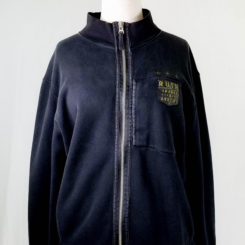 RUSH Snakes & Arrows *RARE* Tour Zip Up Jacket 2XL